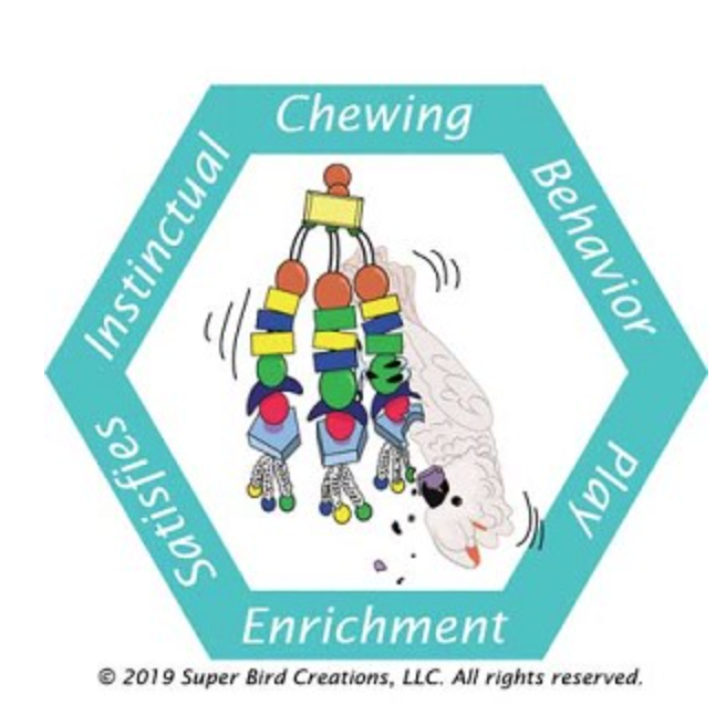 Tęczowy akordeon - dla średnich i dużych papug od ParrotPlanet.pl