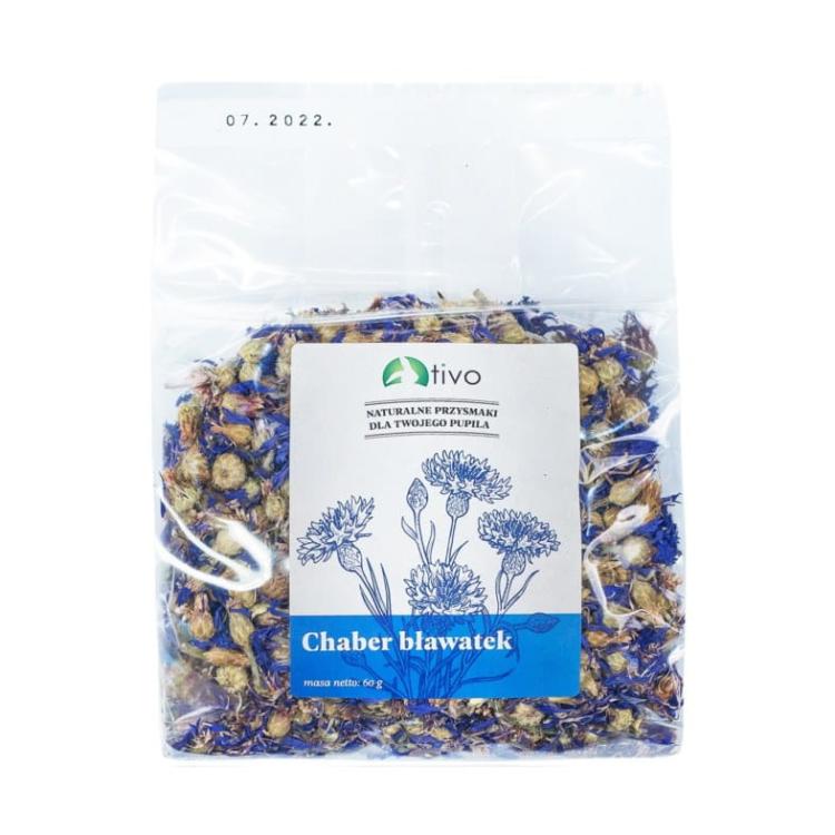 Płatki bławatka (chaber) dla papug – naturalny dodatek kwiatowy | 60 g  od parrotPlanet.pl