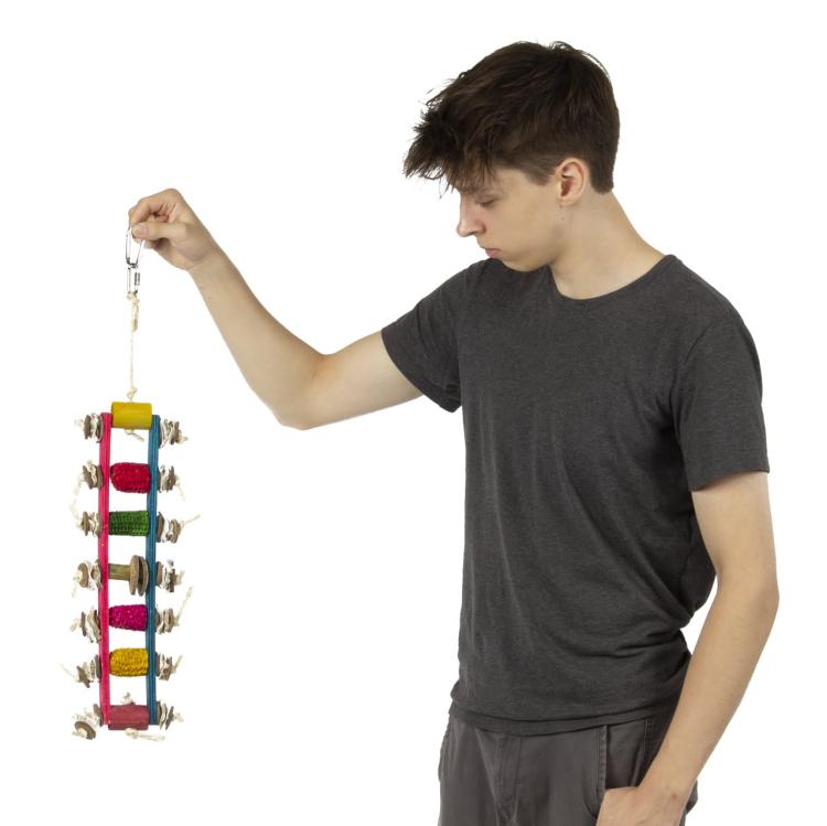 Kukurydziana drabina zabawka dla papug od ParrotPlanet.pl