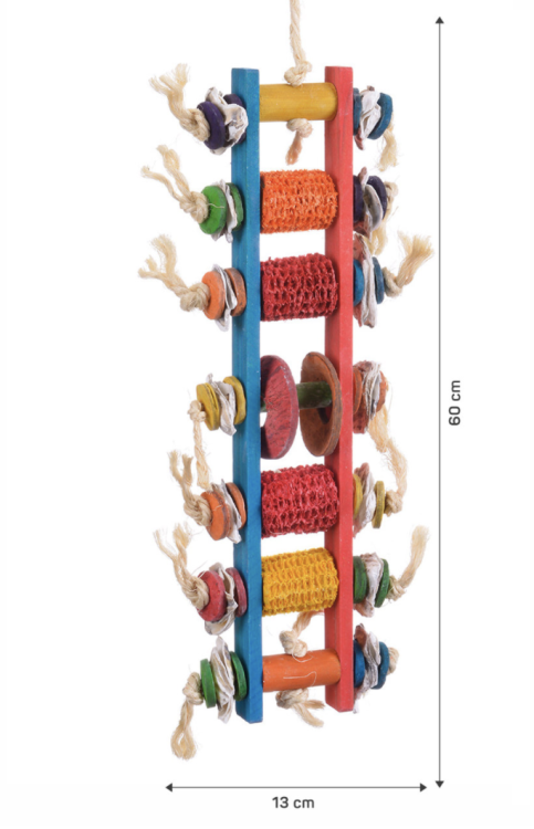 Kukurydziana drabina zabawka dla papug od ParrotPlanet.pl