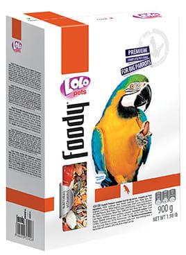 LoLo Pets FOODY - Całoroczna mieszanka dla dużych papug 900g  od ParrotPlanet.pl
