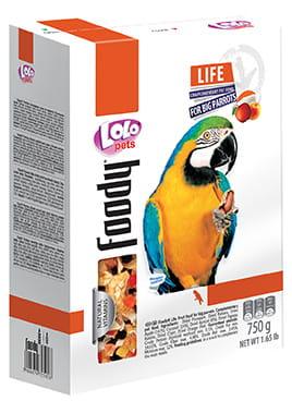 LoLo Pets FOODY FRUIT - DUŻE KAWAŁKI OWOCÓW TROPIKALNYCH dla dużych papug 900g od ParrotPlanet.pl