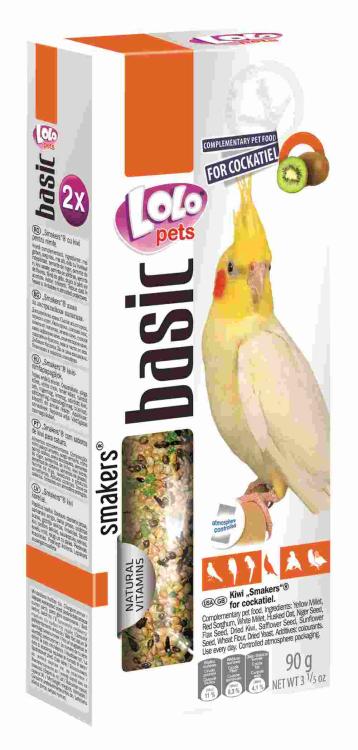 LoLo Pets Basic -Smakers DEDYKOWANY DLA NIMFY KIWI 90g (2x45g) od ParrotPlanet.pl