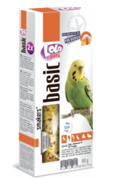 LoLo Pets Basic -Smakers JAJECZNY DEDYKOWANY DLA FALISTEJ 80g od ParrotPlanet.pl