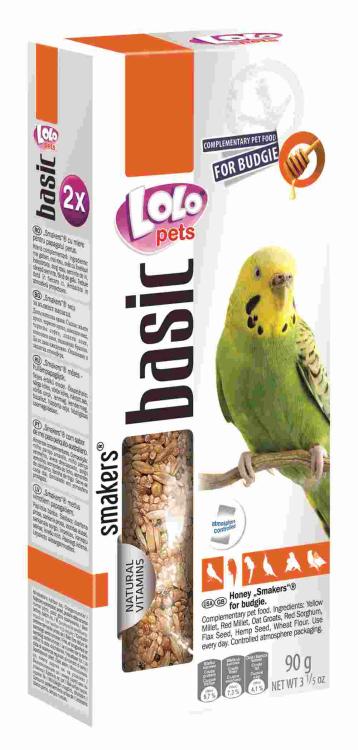 LoLo Pets Basic -Smakers MIODOWY DEDYKOWANY DLA FALISTEJ 90g od ParrotPlanet.pl