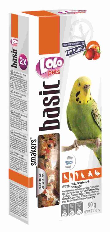 LoLo Pets Basic -Smakers OWOCOWY DEDYKOWANY DLA FALISTEJ 90g od ParrotPlanet.pl