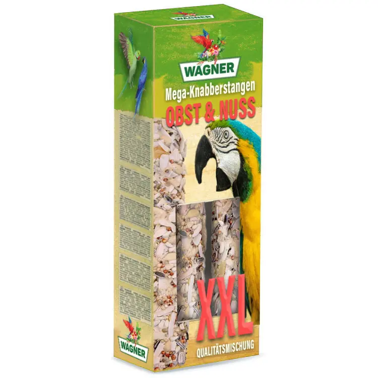 Kolby WAGNER Owocowo-orzechowe Rozkosz JUMBO XL- kolba Fruit & Nut 250g od ParrotPlanet.pl
