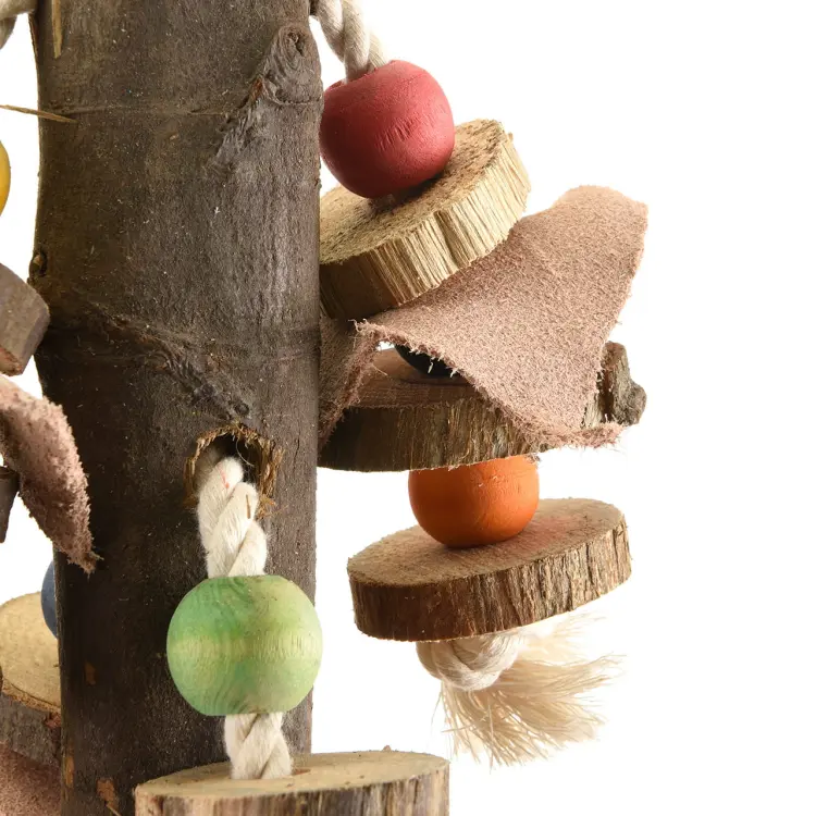Long Natural - Naturalna zabawka dla Dużych i średnich papug od ParrotPlanert.pl