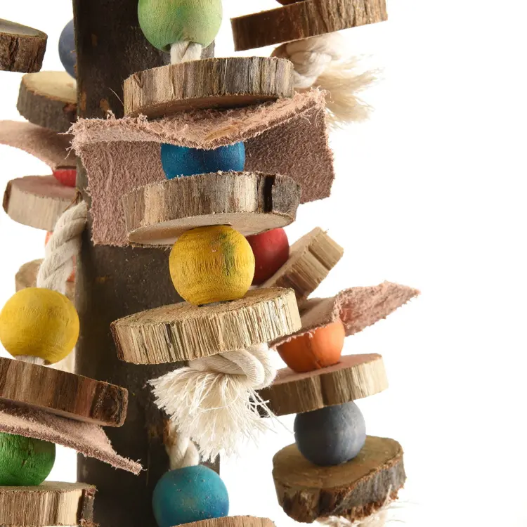 Long Natural - Naturalna zabawka dla Dużych i średnich papug od ParrotPlanert.pl