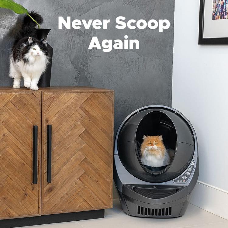 Litter Robot III WIFI samoczyszcząca automatyczna kuweta dla kotów dużych i małych 5.jpeg