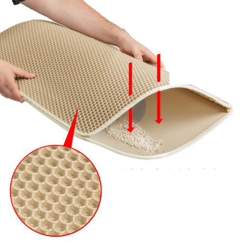 Magiczna Dwuwarstwowa Mata pod kuwetę CanadianCat beżowa od ParrotPlanet.pl