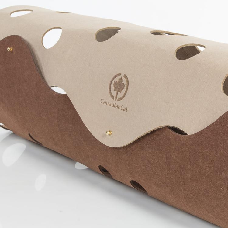 KOCI TUNEL XXL | Canadaian Cat | beżowo/brązowy | 120 x 35 cm od ParrotPlanet.pl