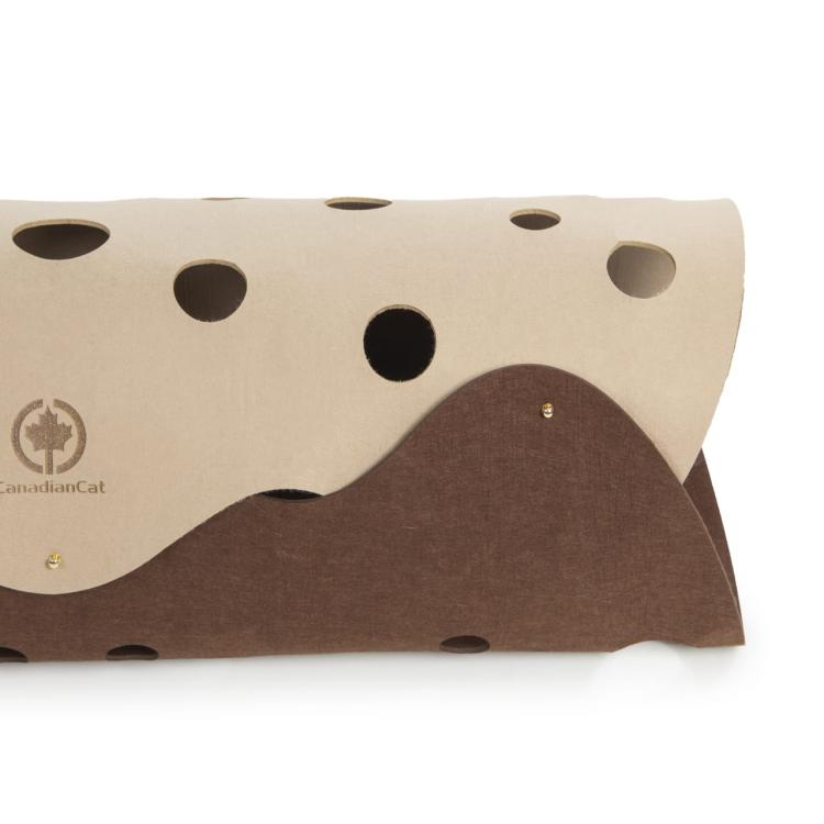 KOCI TUNEL XXL | Canadaian Cat | beżowo/brązowy | 120 x 35 cm od ParrotPlanet.pl