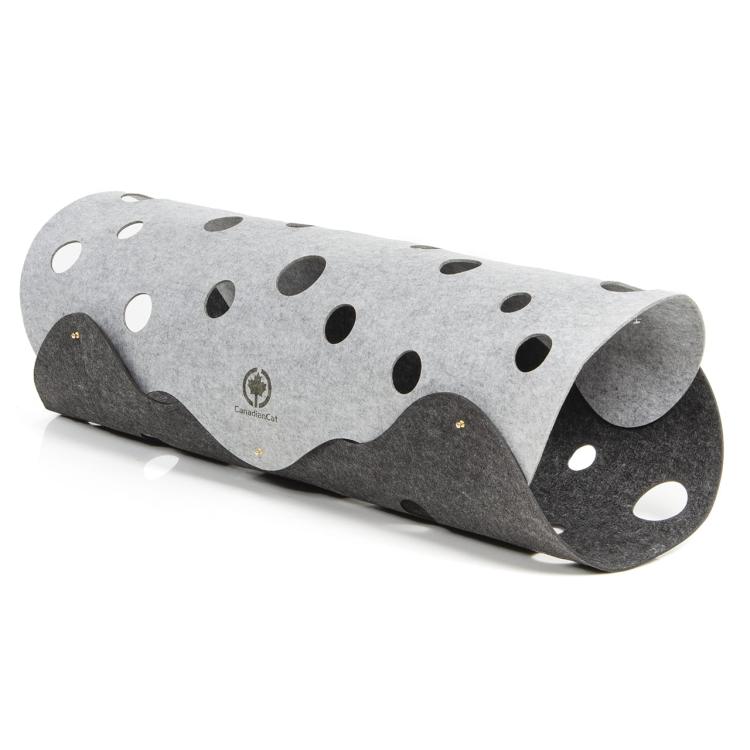 KOCI TUNEL XXL | Canadaian Cat | jasnoszary/ciemnoszary | 120 x 35 cm od ParrotPlanet.pl