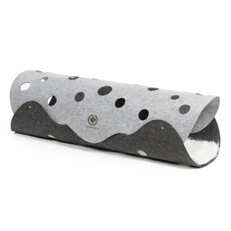 KOCI TUNEL XXL | Canadaian Cat | jasnoszary/ciemnoszary | 120 x 35 cm od ParrotPlanet.pl