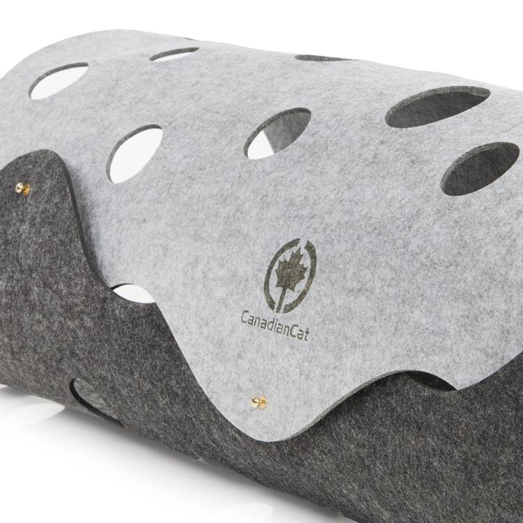 KOCI TUNEL XXL | Canadaian Cat | jasnoszary/ciemnoszary | 120 x 35 cm od ParrotPlanet.pl