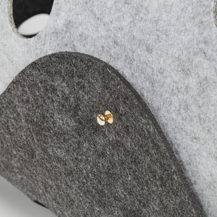 KOCI TUNEL XXL | Canadaian Cat | jasnoszary/ciemnoszary | 120 x 35 cm od ParrotPlanet.pl