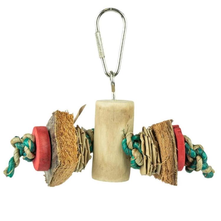 Podwójna Radość - zabawka dla małych i średnich papug od ParrotPlanet.pl