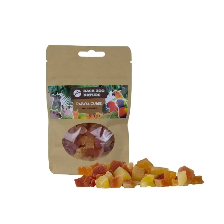 Back Zoo Nature - Suszona Papaja Kostki dla papug 250g od ParrotPlanet.pl
