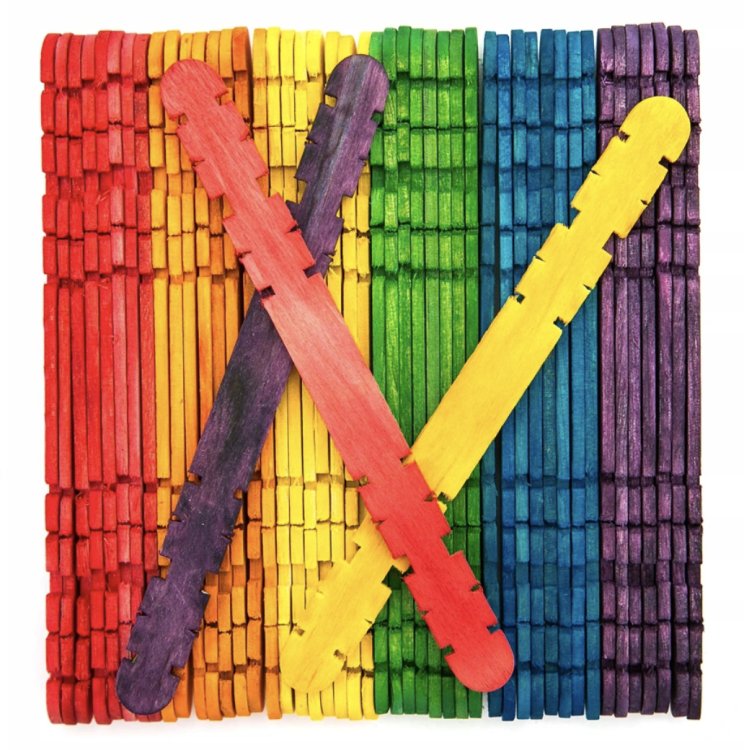 Kolorowe Patyczki dla papug FERTER do łapki lub części zamienne DIY 50 sztuk od ParrotPlanet.pl