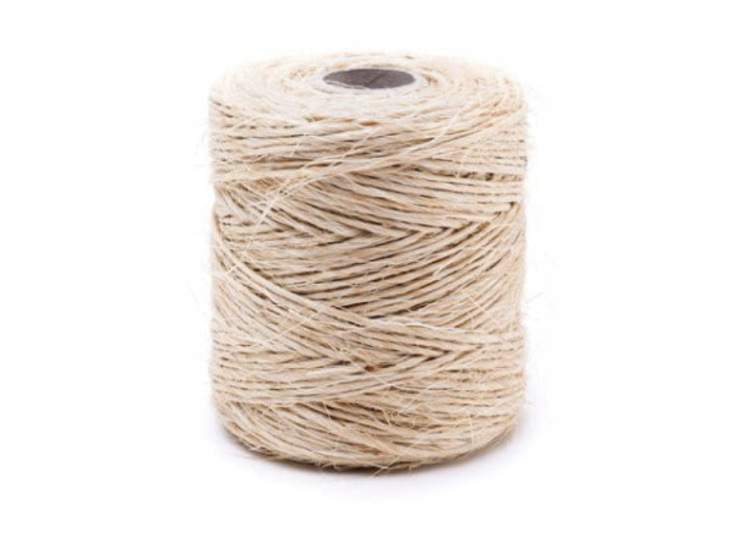 Naturalna linka z sizalu 40m - części zamienne do zabawek dla papug DIY od ParrotPlanet.pl