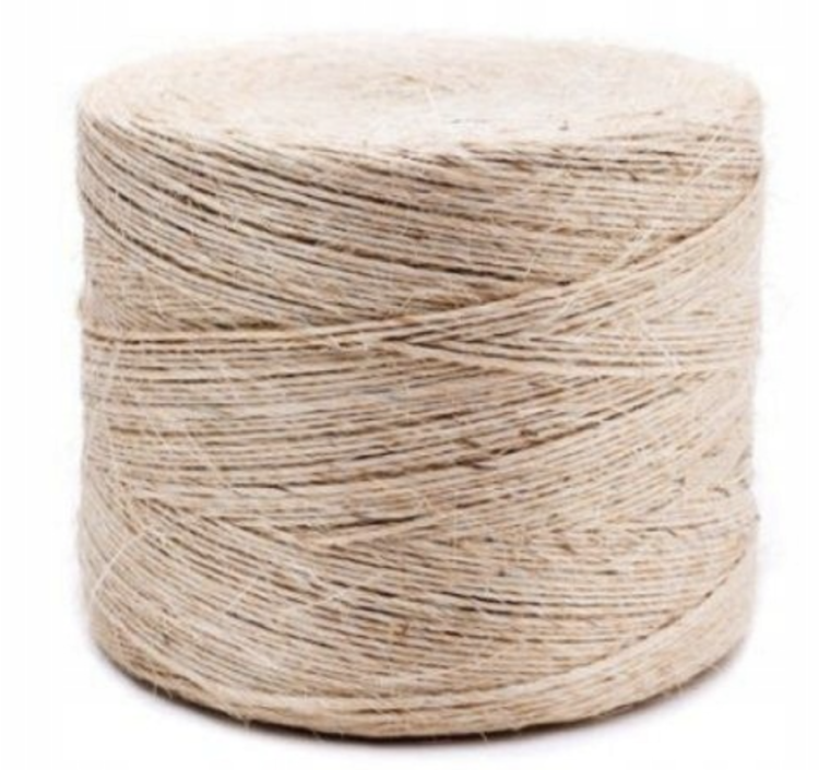 Naturalna linka z sizalu 40m - części zamienne do zabawek dla papug DIY od ParrotPlanet.pl