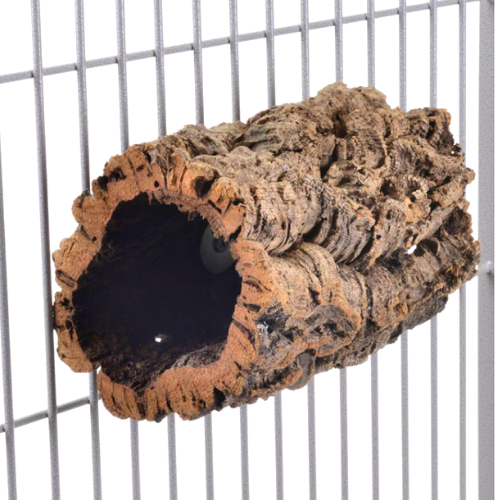 Naturalna żerdź, lub jaskinia z kory drewna rozmiar MINI - dla małych papug od ParrotPlanet.pl