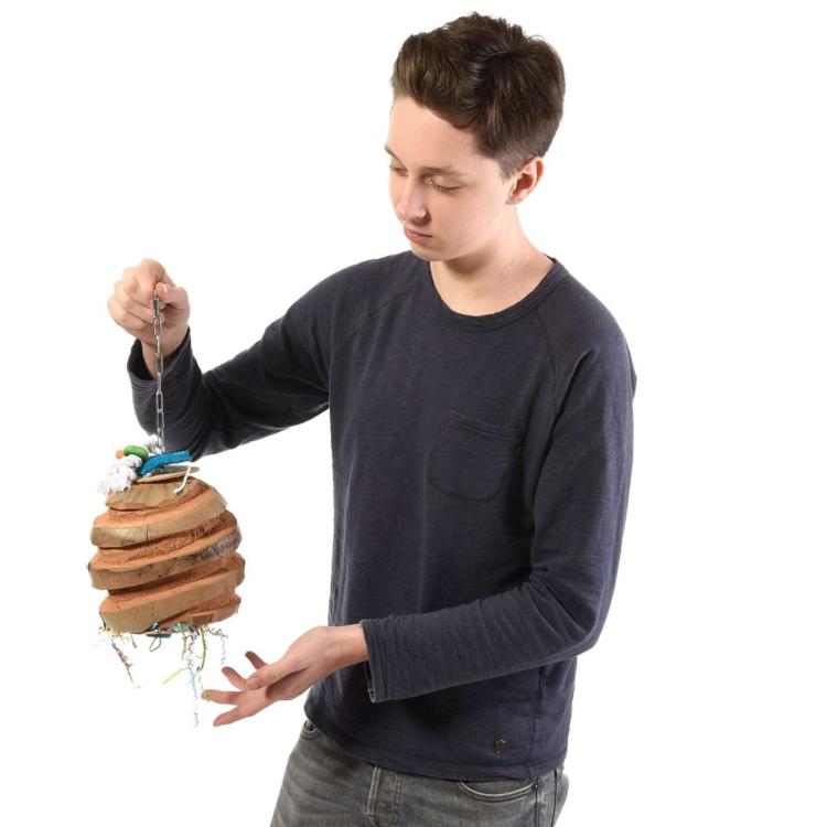 Kokosowy Whoopy - naturalna zabawka dla dużych papug od ParrotPlanet.pl