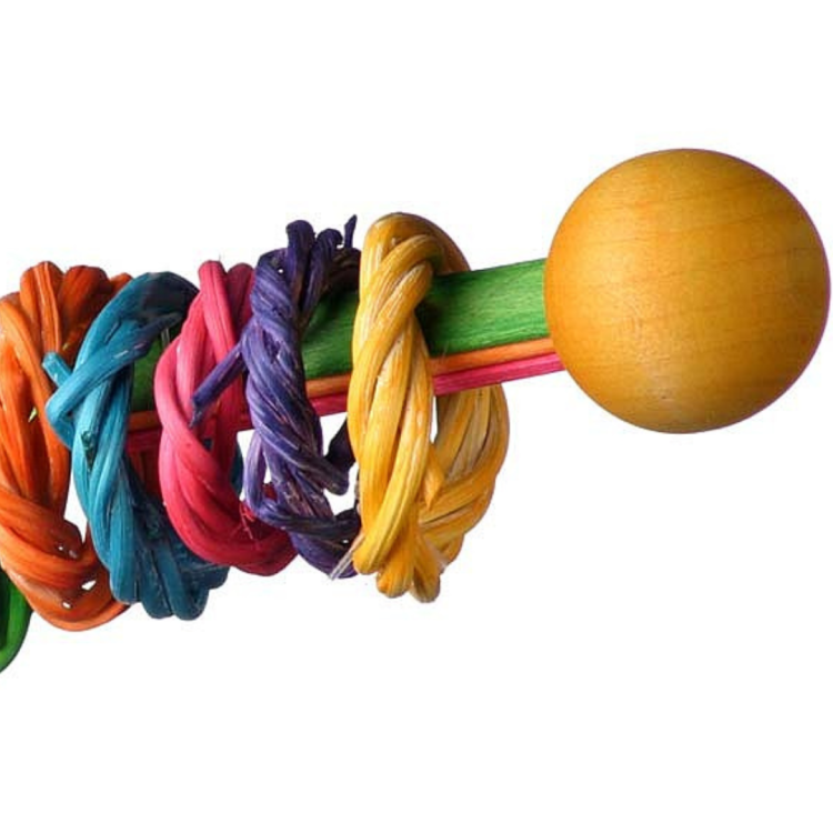 Sztanga 2 - zabawka do łapki dla średnich i dużych papug od ParrotPlanet.pl