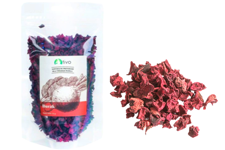 Chrupiący buraczek dla papug – naturalny przysmak warzywny | 125 g  od ParrotPlanet.pl