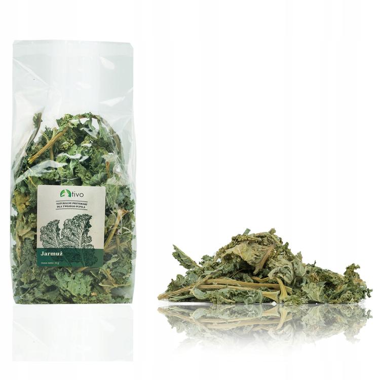 TIVO Jarmuż suszony dla papug – naturalny superfood | 70 g od ParrotPlanet.pl