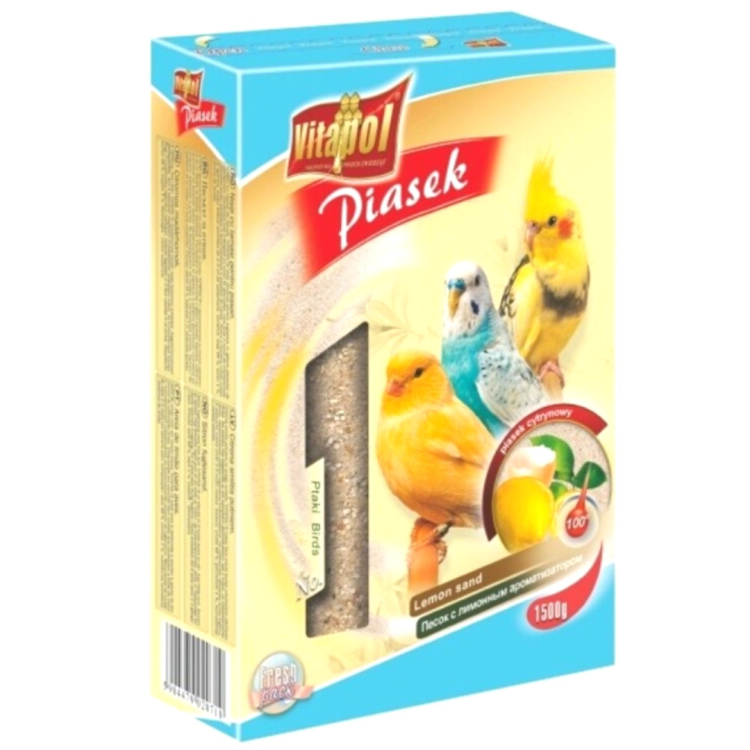 Vitapol Piasek dla ptaków - cytrynowy 1,5kg od ParrotPlanet.pl