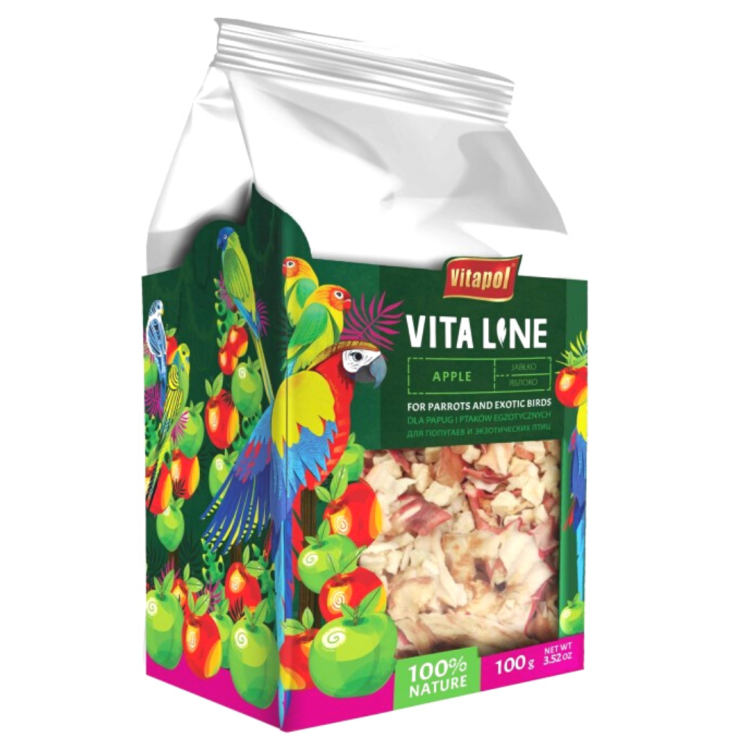 Vitapol VITALINE - Jabłko dla wszystkich papug 100g  od ParrotPlanet.pl