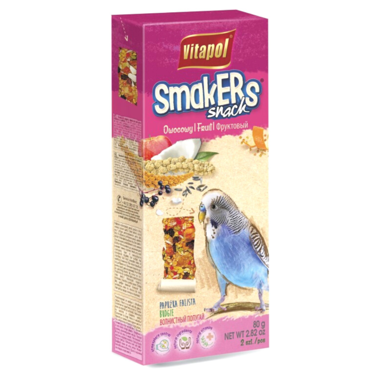 Vitapol - Smakers owocowy - Kolby dla papużki falistej 2szt 90g od ParrotPlanet.pl