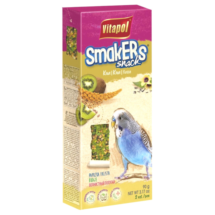 Vitapol - Smakers KIWI - Kolby dla papużki falistej 2szt 90g od ParrotPlanet.pl