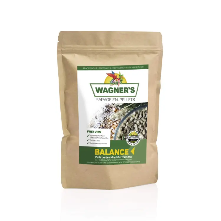 Wagner's Pellets- Granulat zimnotłoczony Wagner's dla małych papug 750g od ParrotPlanet.pl
