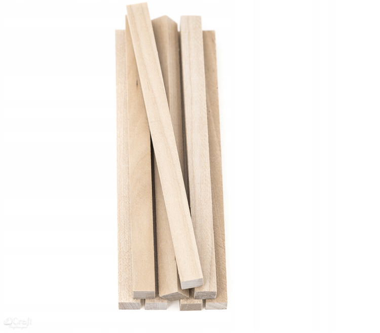 NATURALNE Patyczki dla papug KWADRATOWE do łapki lub części zamienne DIY 8 sztuk 17cm