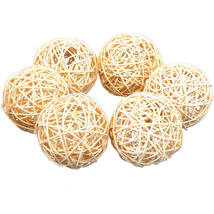 Naturalna Piłka Wiklinowa Medium- zabawka do łapki 9cm od ParrotPlanet.pl