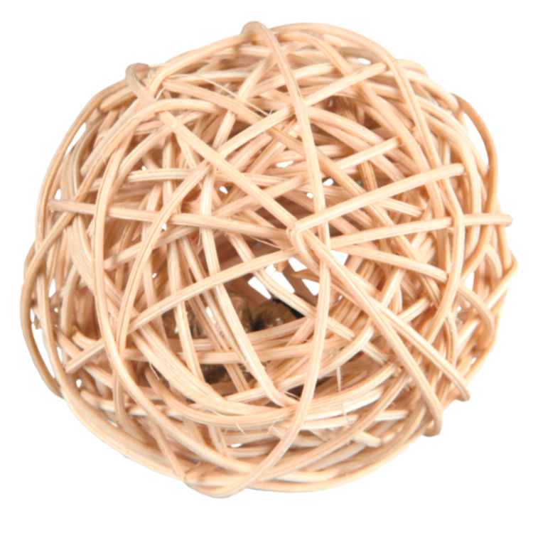 Naturalna Piłka Wiklinowa Medium- zabawka do łapki 9cm od ParrotPlanet.pl