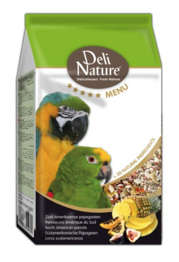 Deli Nature Menu 5* - South American Parrots - Mieszanka dla AMAZONEK i innych dużych papug Amerykańskich 800g od ParrotPlanet.pl