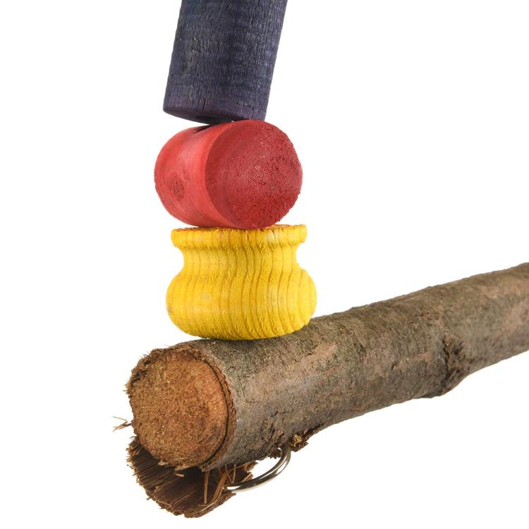 KoLoroWa Huśtawka z kokosem dla dużych papug  od ParrotPlanet.pl