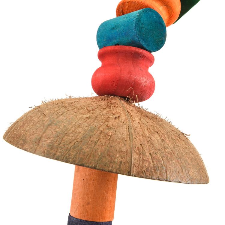 KoLoroWa Huśtawka z kokosem dla dużych papug  od ParrotPlanet.pl