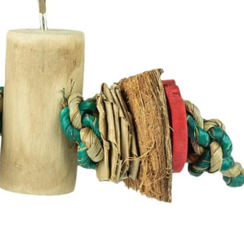 Podwójna Radość - zabawka dla małych i średnich papug od ParrotPlanet.pl