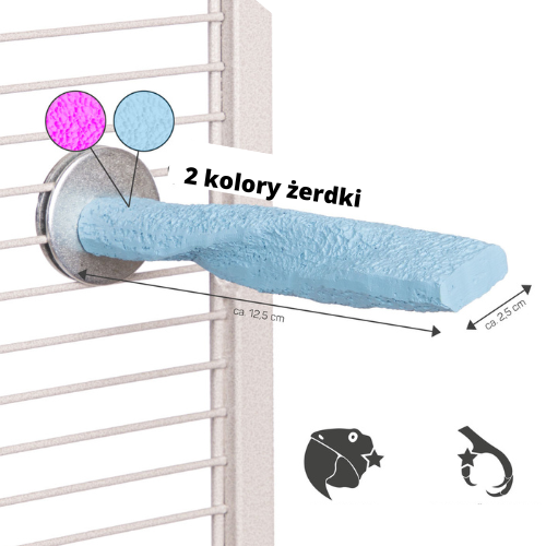 Żerdź Twister do ścierania pazurów i dzioba - rozm. S małe papugi  od ParrotPlanet.pl