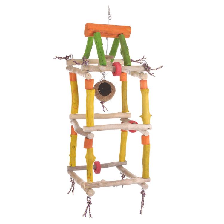 Ogromna Wieża JAVA GYM L dla dużych i średnich papug od ParrotPlanet.pl