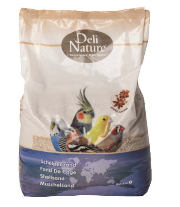 Deli Nature Piasek brązowy krzemowy z muszlami (anyżowy) 20kg od ParrotPlanet.pl