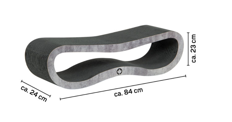 ORBIT 2.0. | Drapak dla KOTA | Canadian Cat | BLACK EDITION | Wygląd Betonu od ParrotPlanet.pl