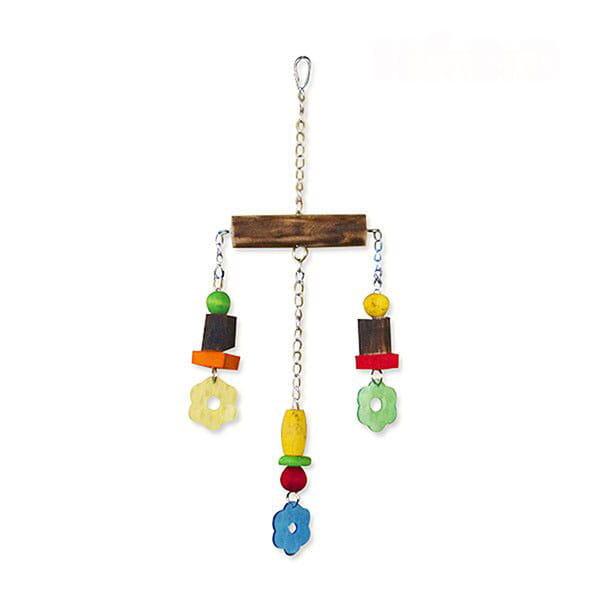 Trzy po Trzy | Zabawka Drewniana dla małych i średnich papug od ParrotPlanet.pl