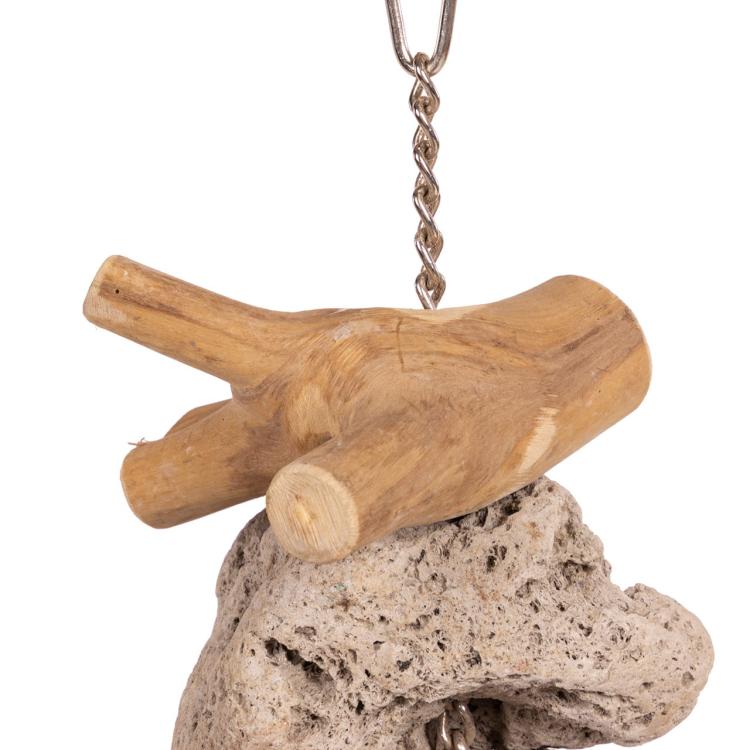 Java Lava Kebab Stone - naturalny kebab z kamieniami Lava i drzewem Java L od ParrotPlanet.pl