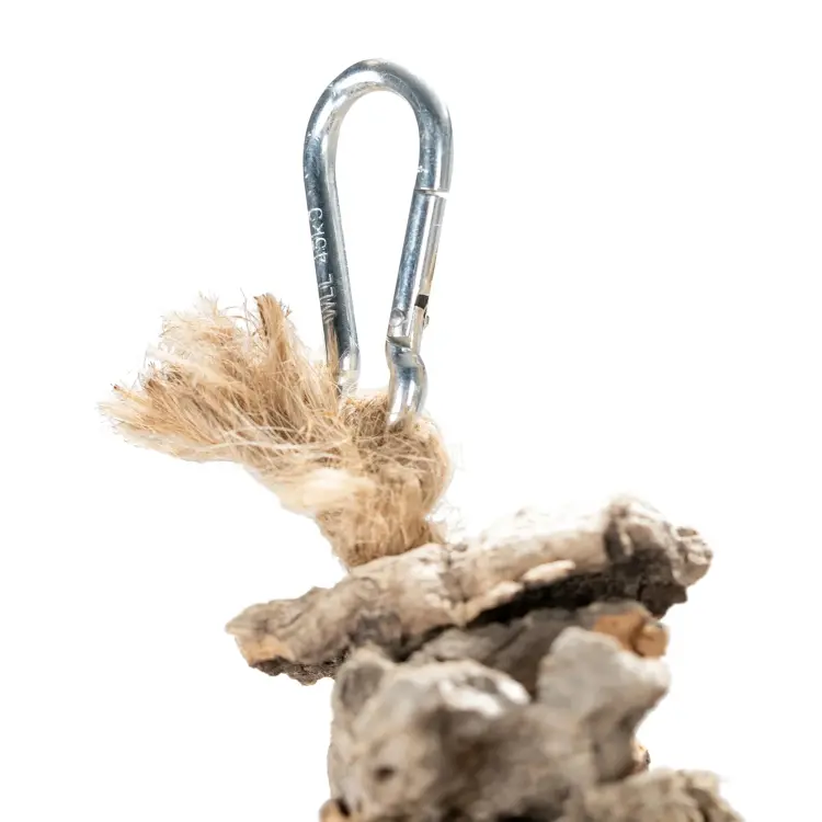 Naturalna zabawka z kory Dębu korkowego XL | Gryzak dla papug średnich i dużych | korek dla papugi od ParrotPlanet.pl